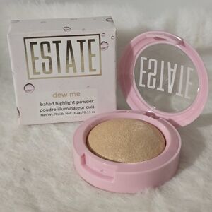Estate Cosmetics Dew Me Baked Highlighter “Dew Me Byyyeee” 3.2g | BNIB Glow
